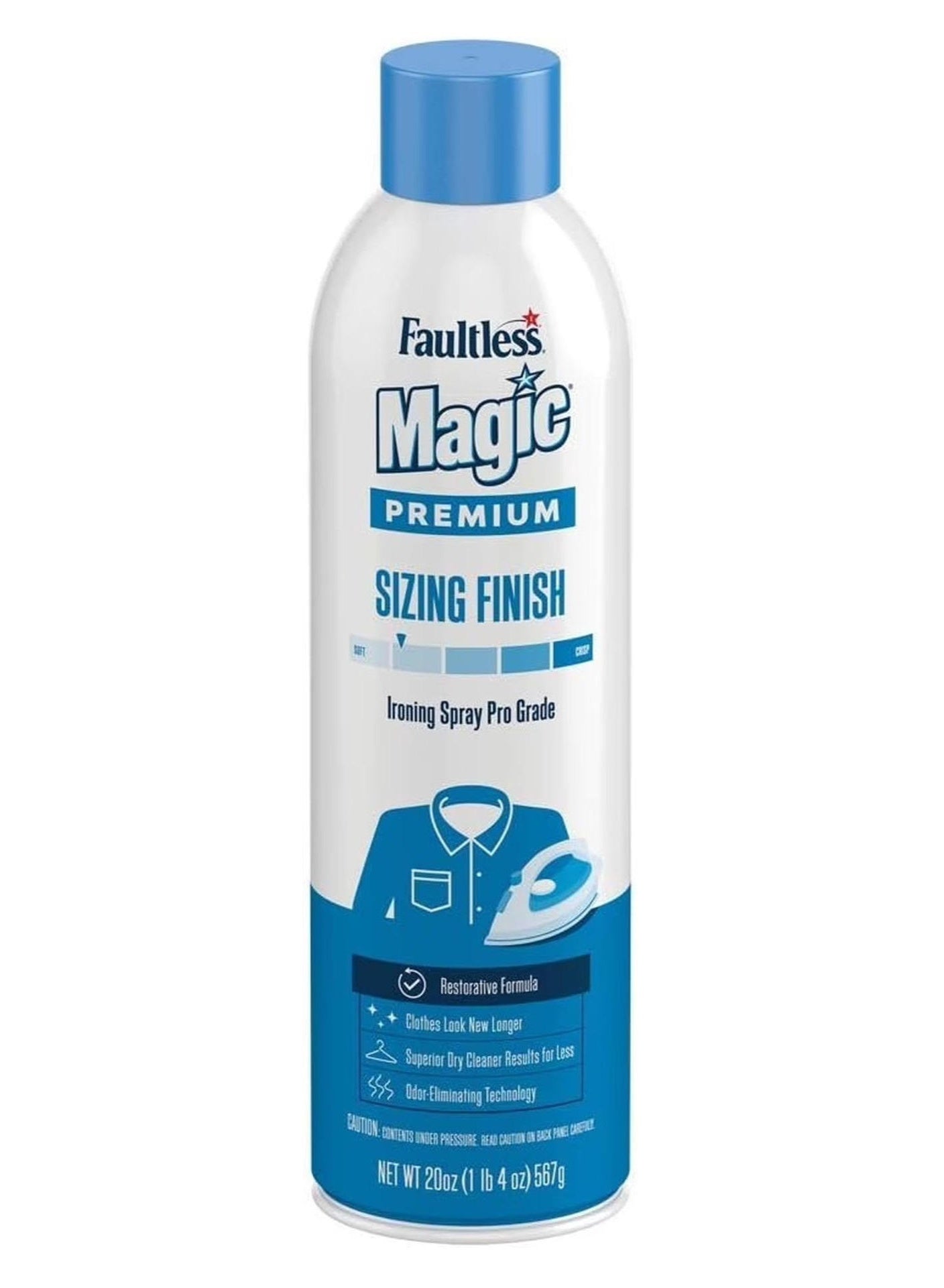 cotton, faultless, grade ironing, grade ironing starch, ironing starch, ironing starch spray, professional grade, professional grade ironing, sizing spray, sizing spray professional, spray 567g, spray professional, spray professional grade, starch spray,