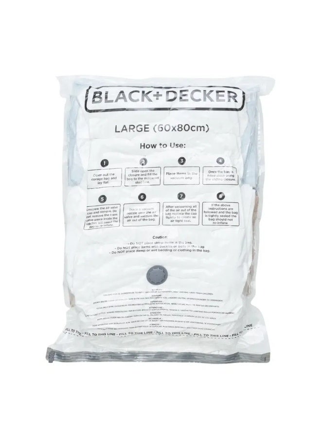Vacuum Storage Bags Large 60x80cm BLACK&DECKER