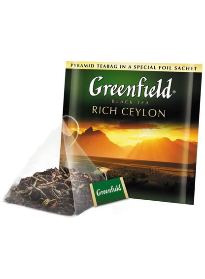 Greenfield Rich Ceylon Black Tea Bags - Premium Quality