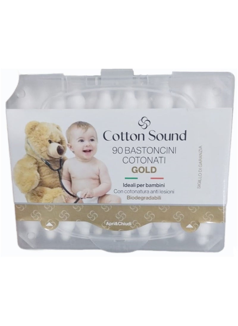 Cotton Sound Gold Cotton Sticks 90 Pcs Pack