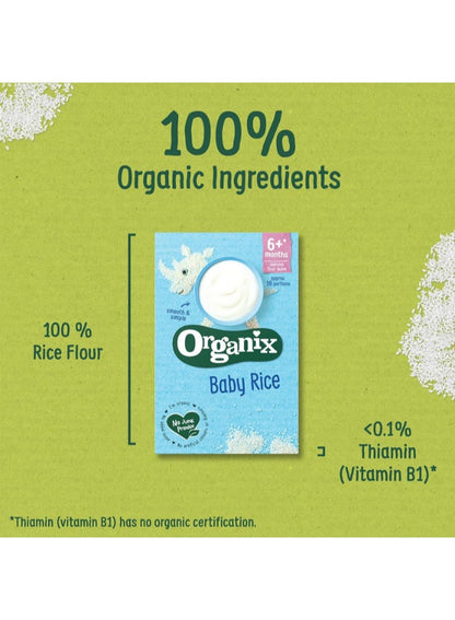Organix Organic Baby Rice 100g for Weaning