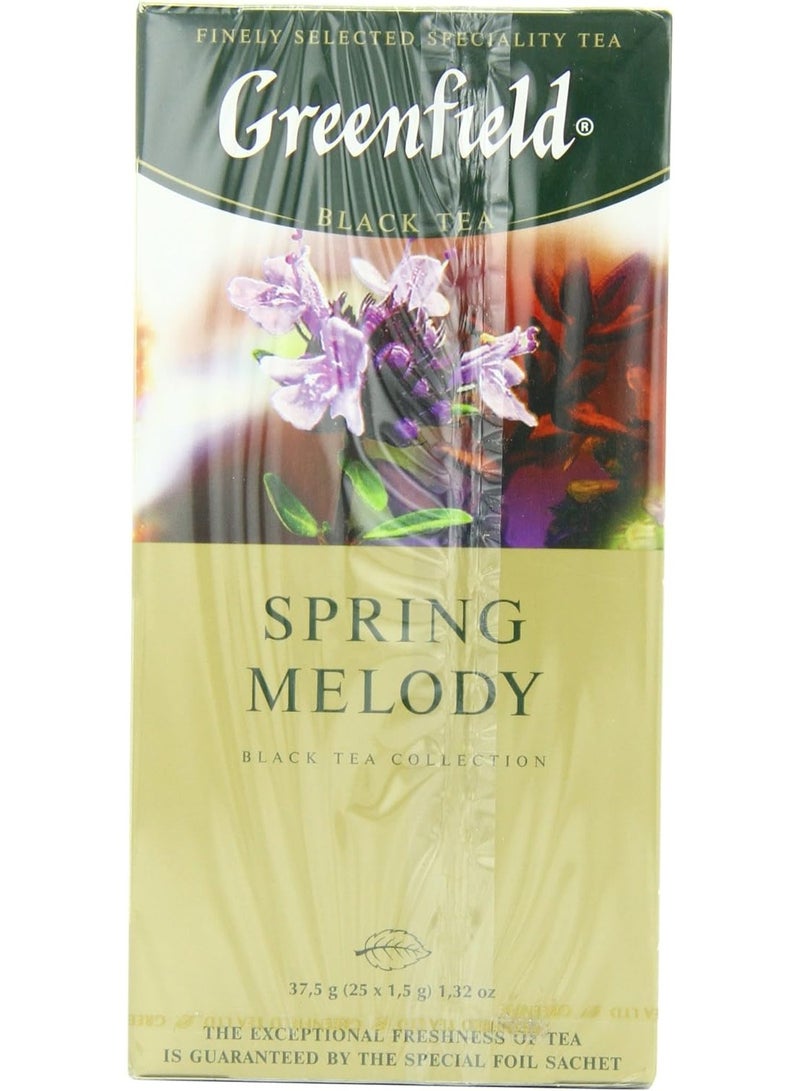 Greenfield Spring Melody Black Tea Bags - 25 Count