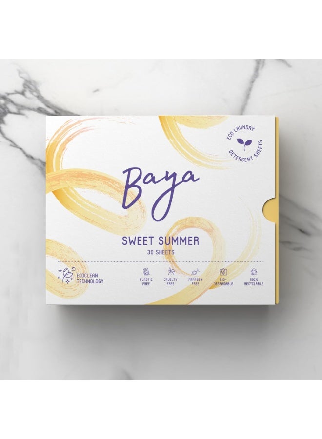 Baya Laundry Detergent Sheets Sweet Summer