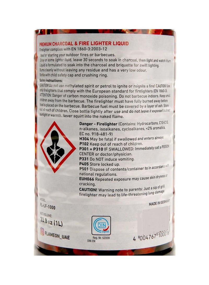 Flame-On Charcoal Lighter Fluid 1000 ML