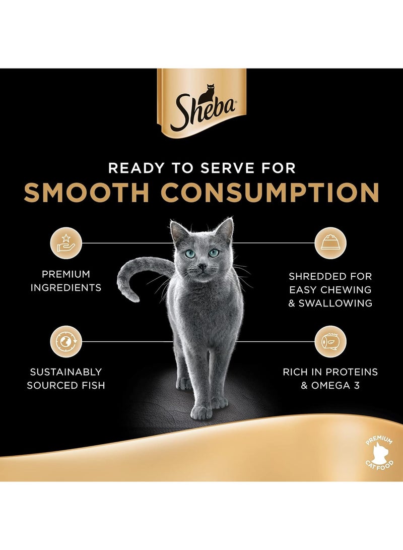 Sheba Filets Whitefish Wet Cat Food 60G