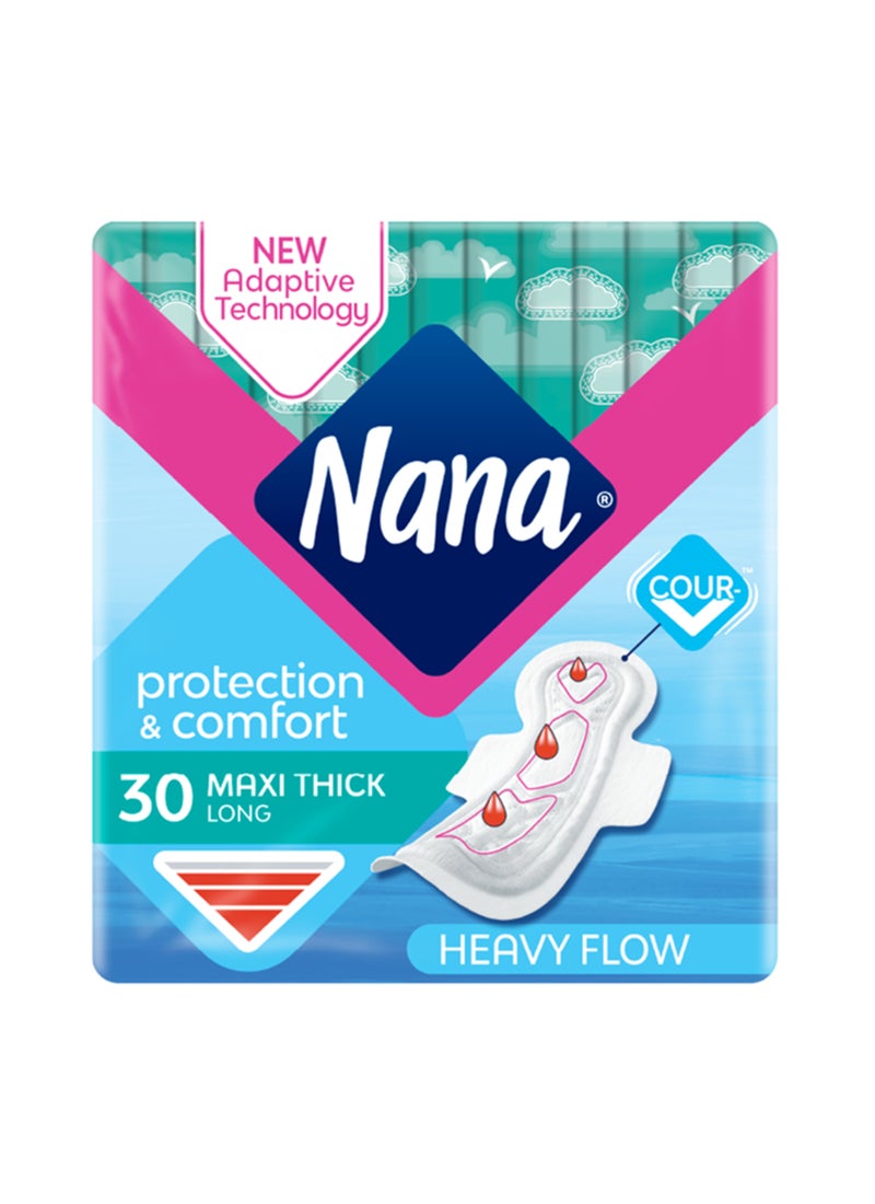 Nana 30-Piece Maxi Long Wings Pads