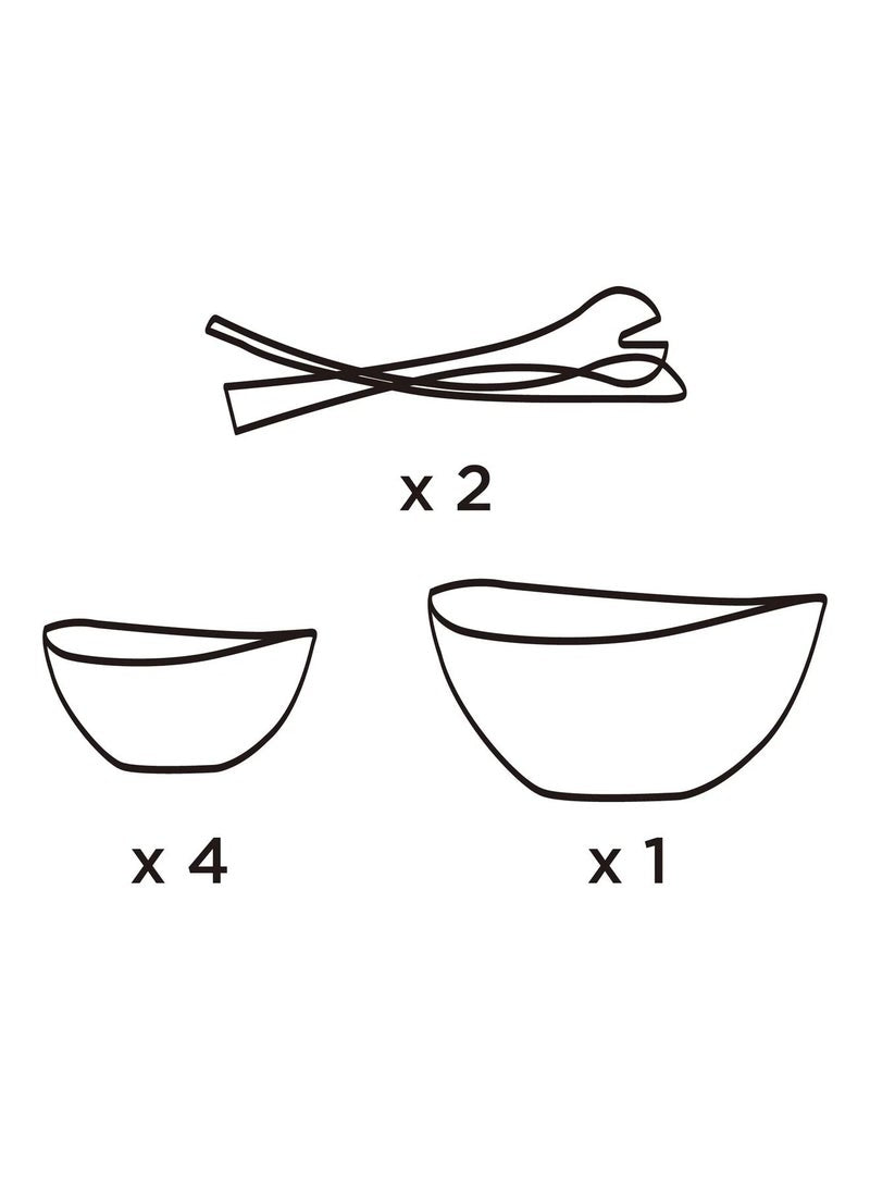 Cosmoplast LOCK2GO Salad Bowl 7 PCS Set
