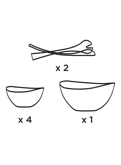 Cosmoplast LOCK2GO Salad Bowl 7 PCS Set