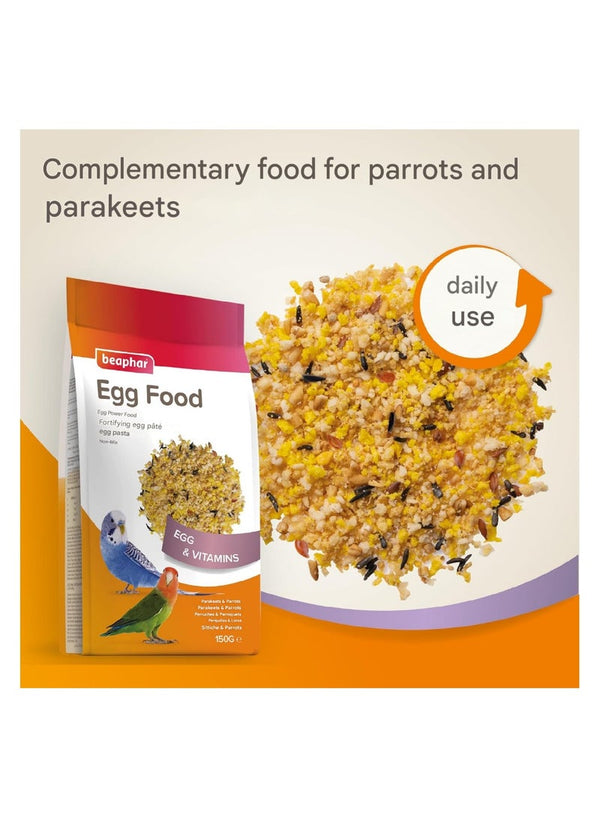 Beaphar Egg Food for Parakeets and Parrots 150 g
