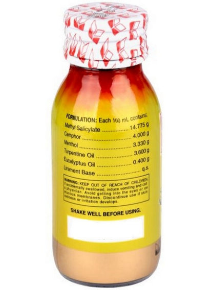 back pains, insect bites, joint pains, killer liniment, lumbago nerve, minor sprains, neck headache, nerve pain, omega, omega pain, pain killer, pain killer liniment, pains muscle, stiff neck, times methyl