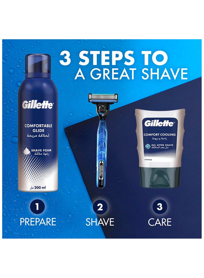 Gillette Comfortable Glide Shaving Foam 200 ML