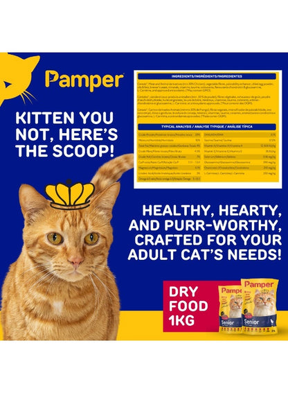 Pamper Senior Dry Cat Food 2Kg