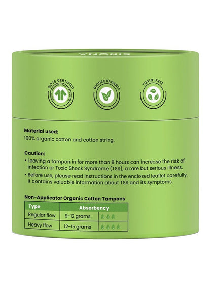 Sirona Organic Cotton Tampons 18 Pieces Pack