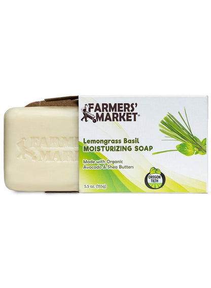 Farmers Market Lemongrass Basil Soap 155G