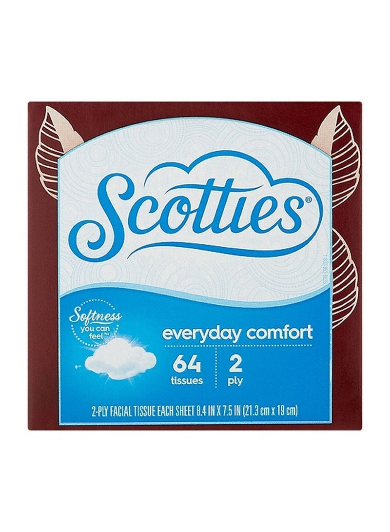 Scotties Everyday Comfort Facial Tissue 64 Count