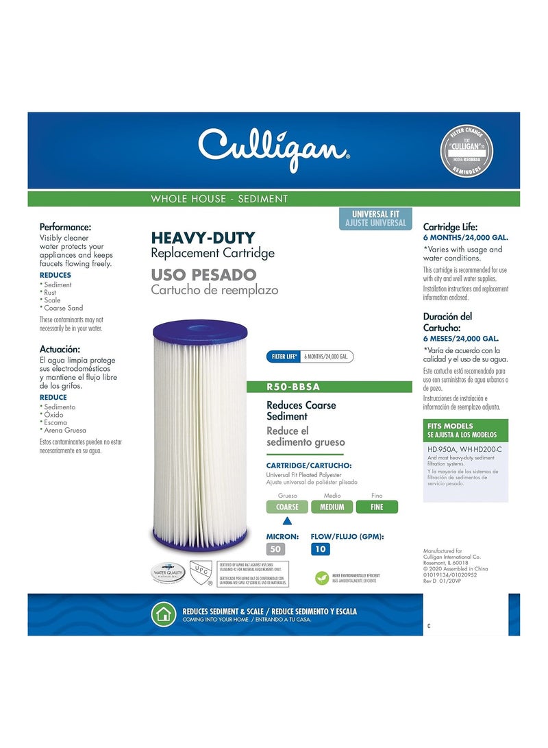 Culligan Jumbo Filter Heavy Duty Sediment Cartridge