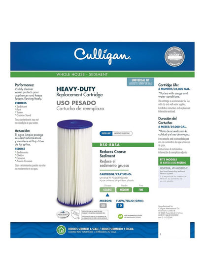 Culligan Jumbo Filter Heavy Duty Sediment Cartridge
