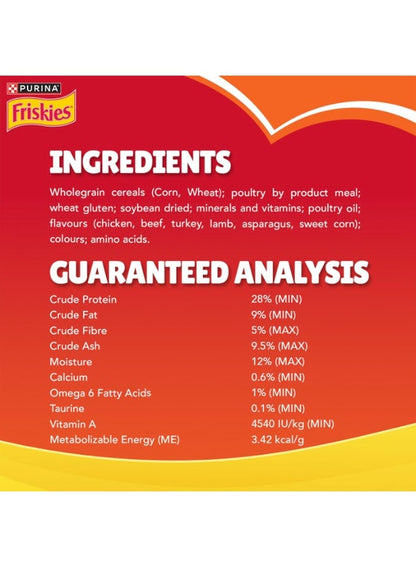 Purina Friskies Meaty Grills Dry Cat Food 2.5 Kg
