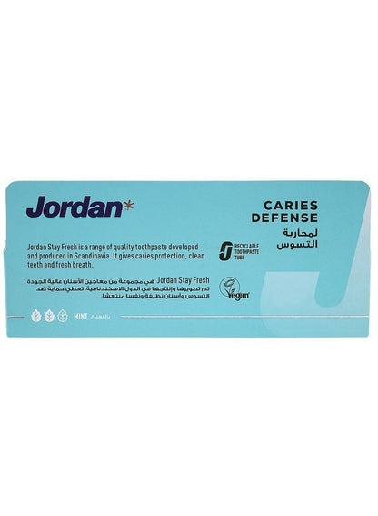 caries defense, caries defense toothpaste, cool dry, defense toothpaste, defense toothpaste vegan, jordan, mild yet, mint flavour, mint key, toothpaste vegan, toothpaste vegan mint, two 75ml, vegan, vegan mint, vegan mint flavour