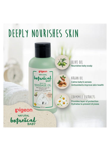 Pigeon Natural Botanical Baby Massage Oil 120ml
