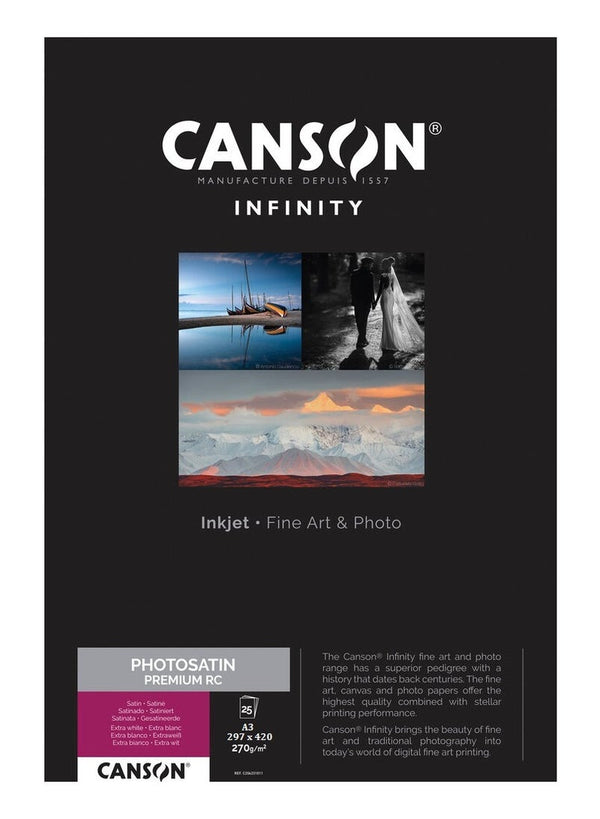 CANSON Infinity Photosatin Premium Satin A3 25 Sheets