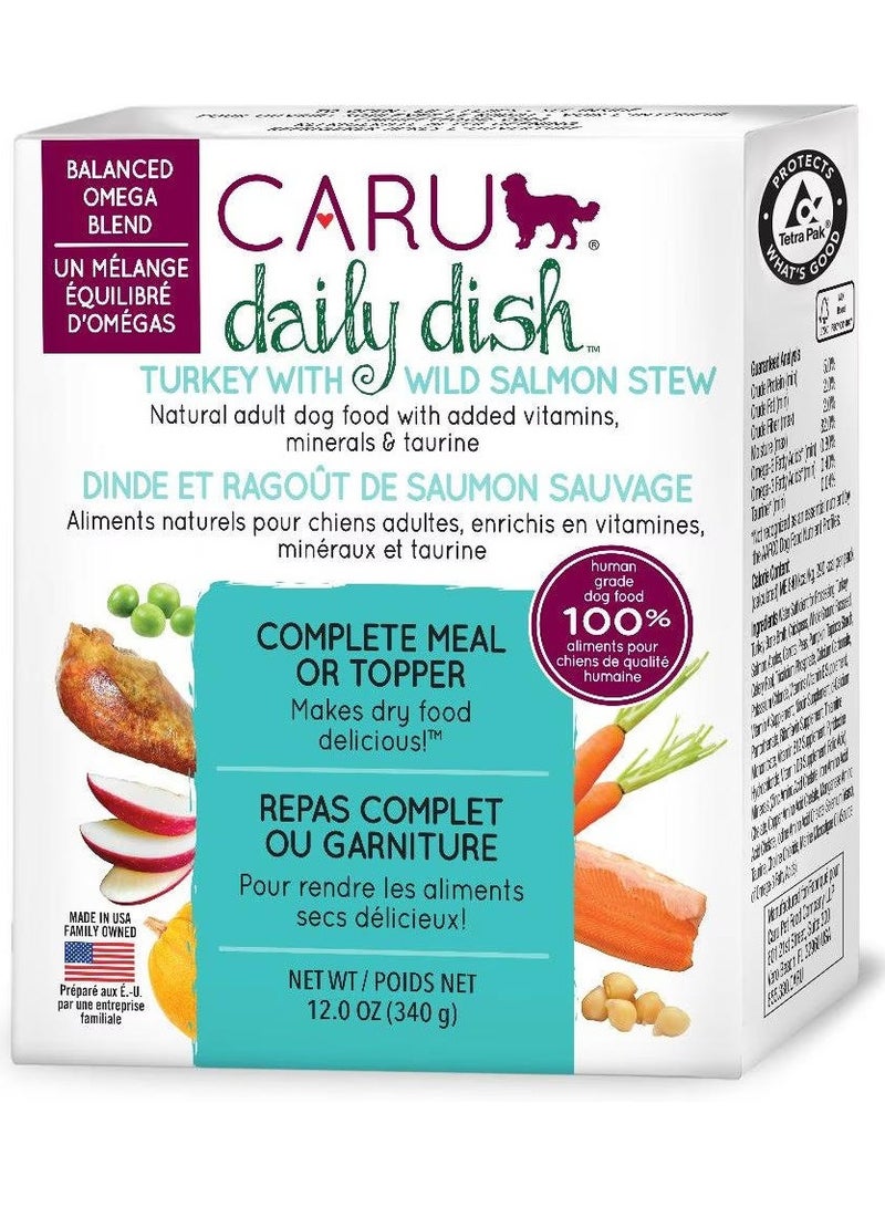CARU Daily Dish Turkey Salmon Stew for Dogs
