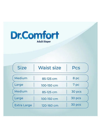 Dr. Comfort Large Adult Diaper 100-150cm