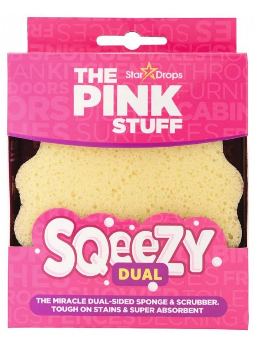 dual sided, free solution, home cleaning, pink stuff, pink stuff sqeezy, scratch free, scrubber sponge, sided scrubber, sponge scratch, sqeezy dual, sqeezy dual sided, star drops, stuff sqeezy, stuff sqeezy dual, ultimate home