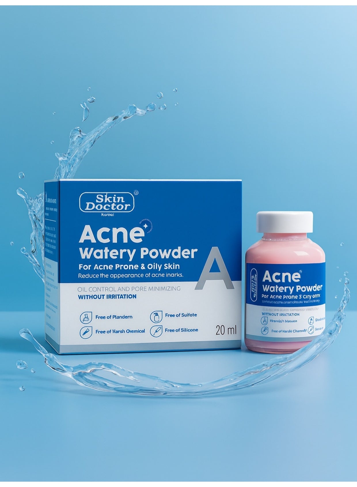 acne care, acne mark, acne prone, acne prone oily, acne water, acne water powder, cool dry, oily skin, post acne, prone oily, prone oily skin, sensitive skin, skin doctor, skincare, water powder