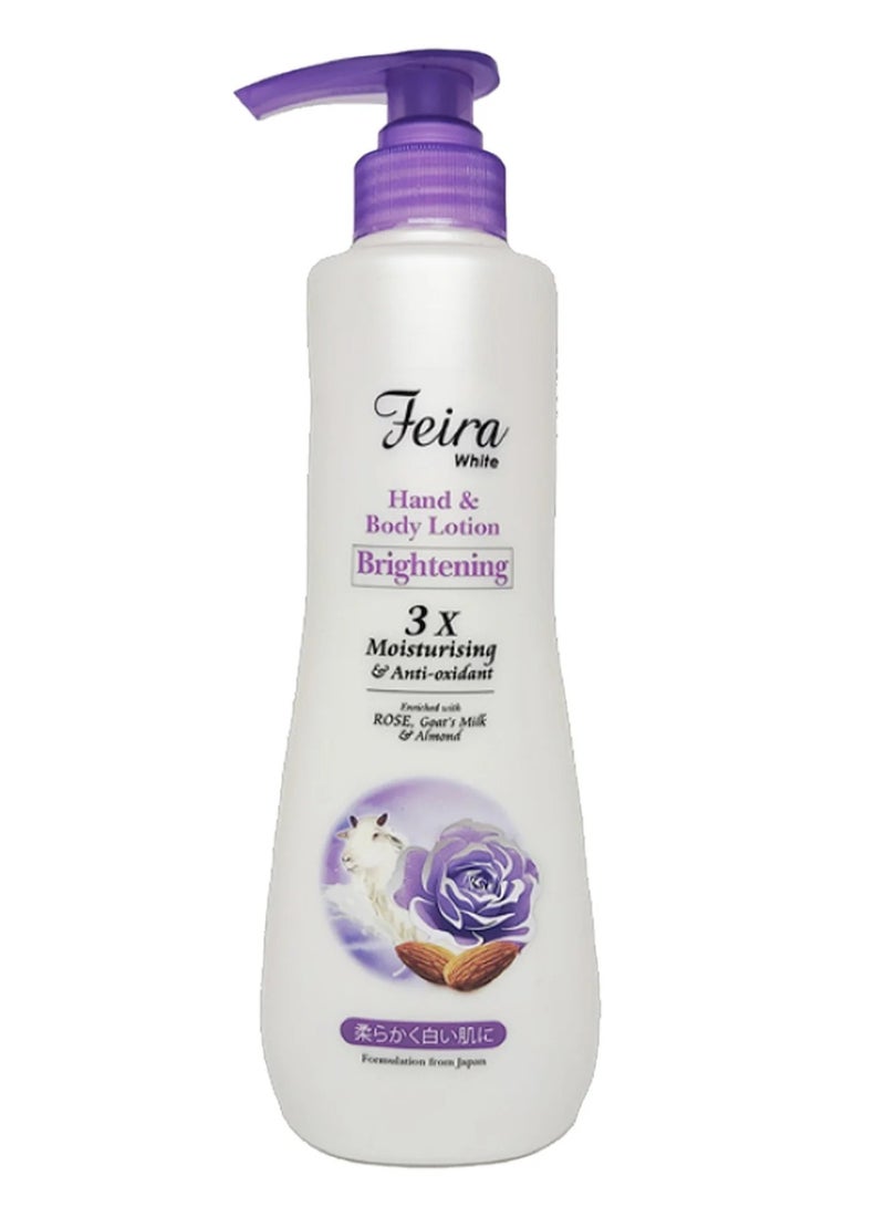Feira White Brightening Rose Lotion 600 ML