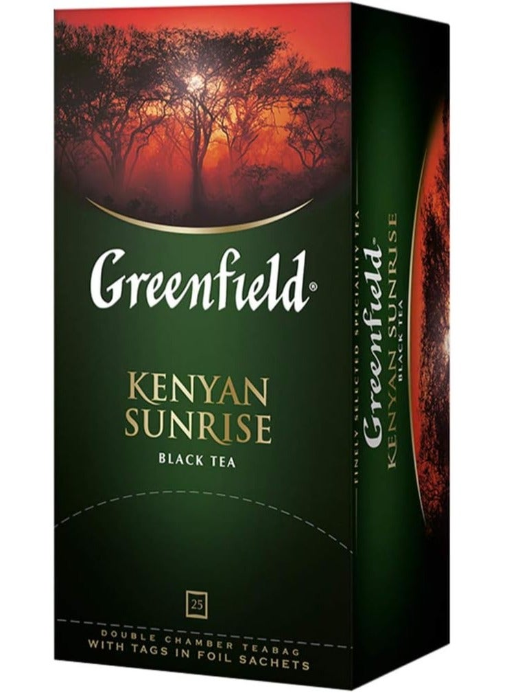 Kenyan Sunrise Black Tea 25 Tea Bags Greenfield