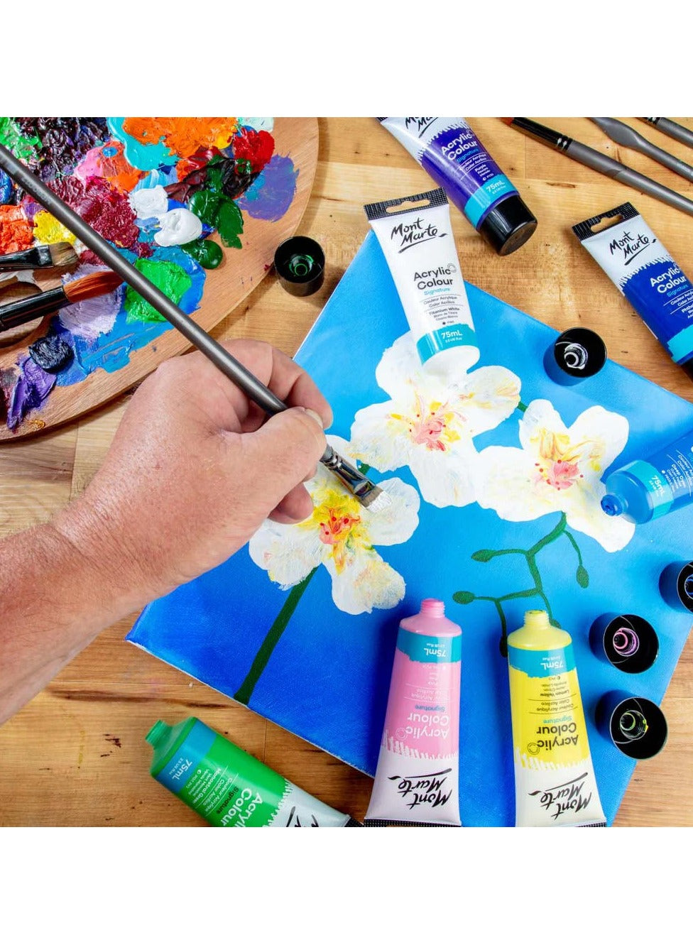 75ml tube, 75ml tube titanium, acrylic paint, acrylic paint 75ml, mont marte, paint 75ml, paint 75ml tube, signature, signature acrylic, signature acrylic paint, titanium, titanium white, tube, tube titanium, tube titanium white