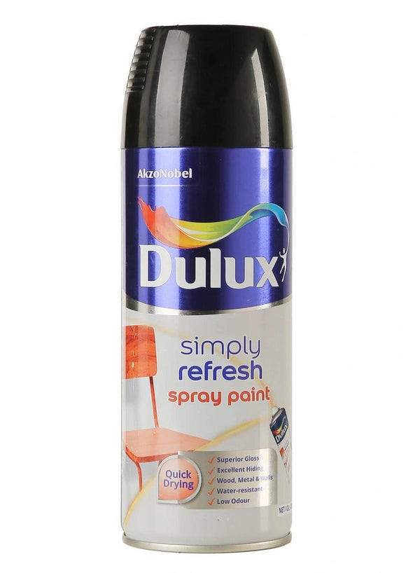 Dulux Simply Refresh Spray Paint 400 ML Nm Gloss Black