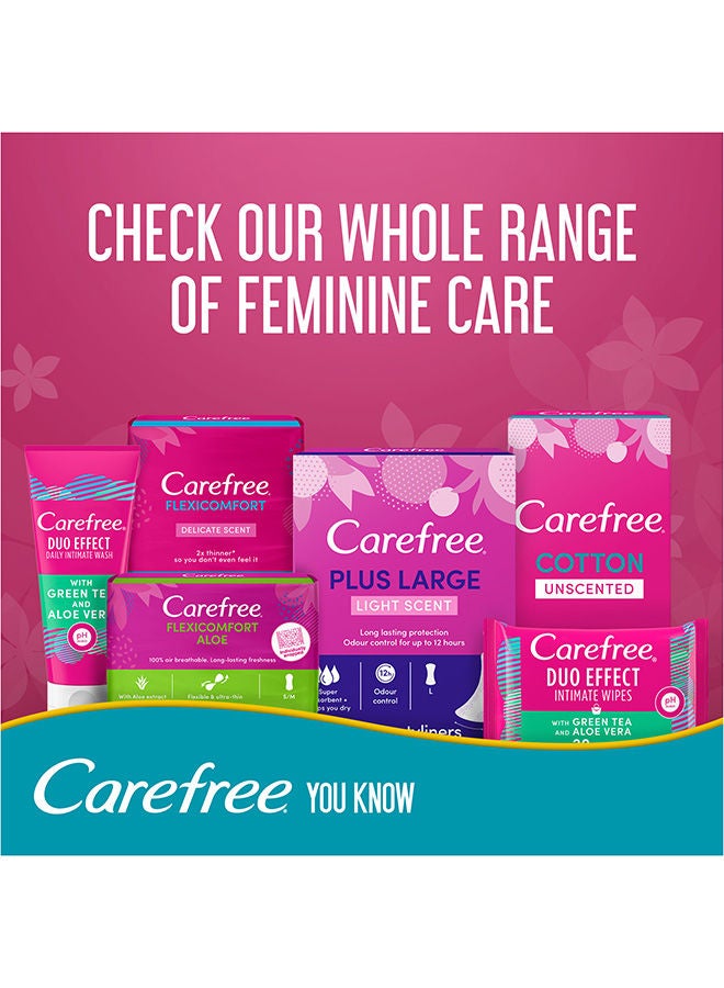 Carefree Panty Liners Plus Large Unscented