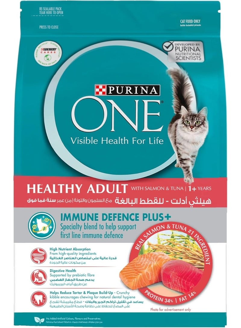 Purina ONE Healthy Adult Cat Food with Salmon & Tuna