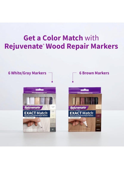 Rejuvenate Wood Repair Markers 6 Count - Brown Shades