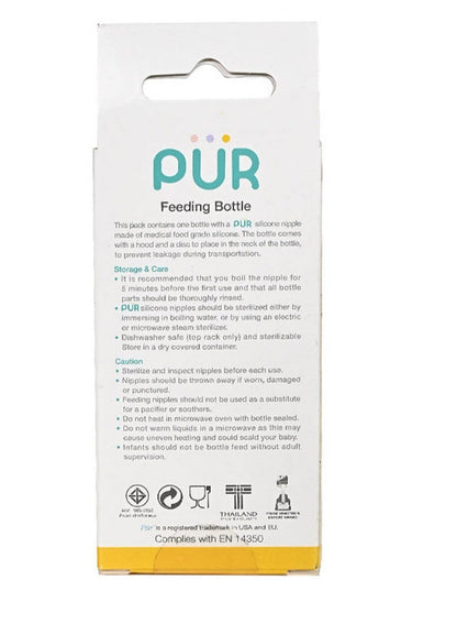 Pur Slow Flow Baby Feeding Bottle 60 ML