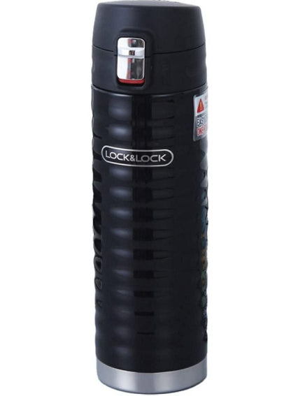LOCK & LOCK Black Wave One Touch Tumbler 450ml
