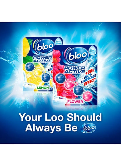 Bloo Power Active Flowers Toilet Rim Block 100G