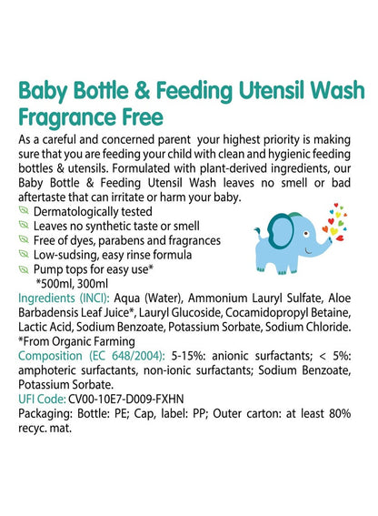 FRIENDLY ORGANIC Baby Bottle & Feeding Wash 750 ML