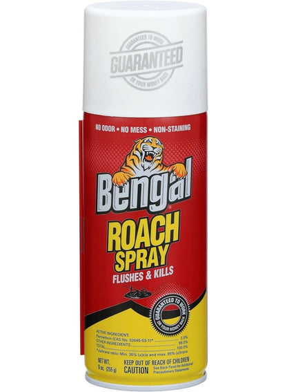 Bengal Roach Spray 255G – Odorless & Stain Free