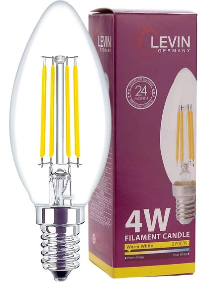Levin Germany LED Candle Bulb Pack of 6
