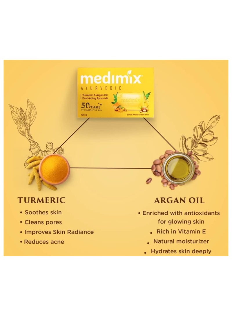 Medimix Turmeric & Argan Oil Bath Soap 125 gm