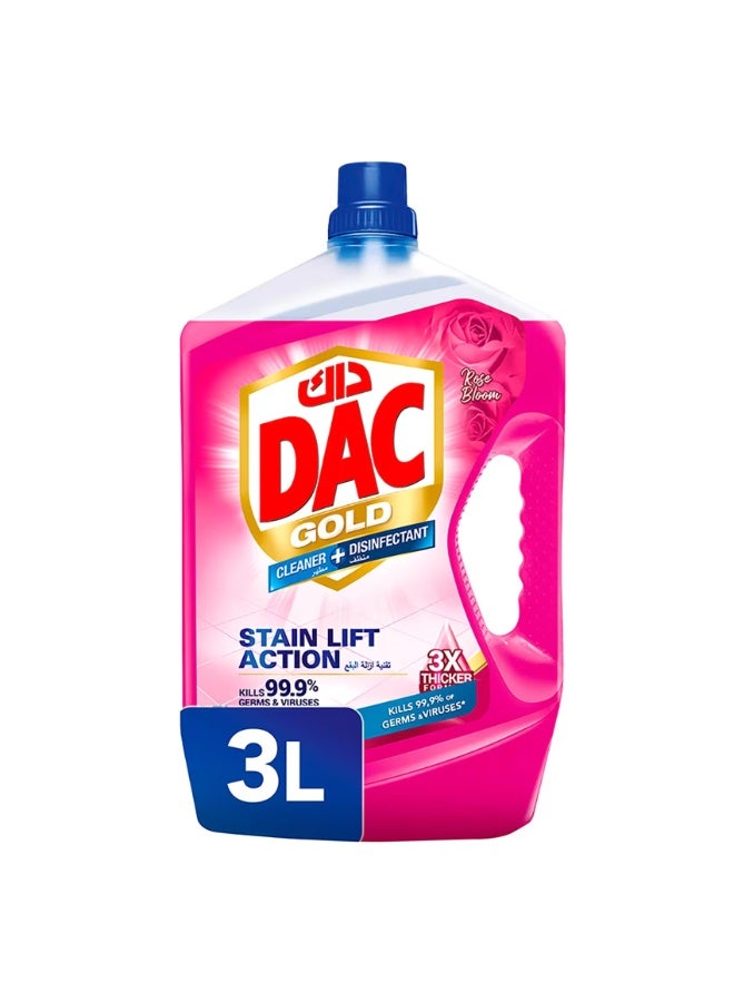 Dac Gold Liquid Cleaner Rose Bloom Scent 3L