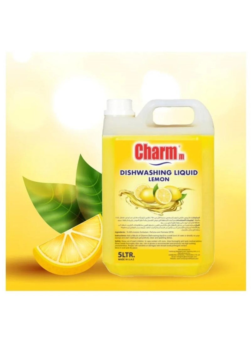 CHARMM Dishwashing Liquid Power Of Lemons 5 L