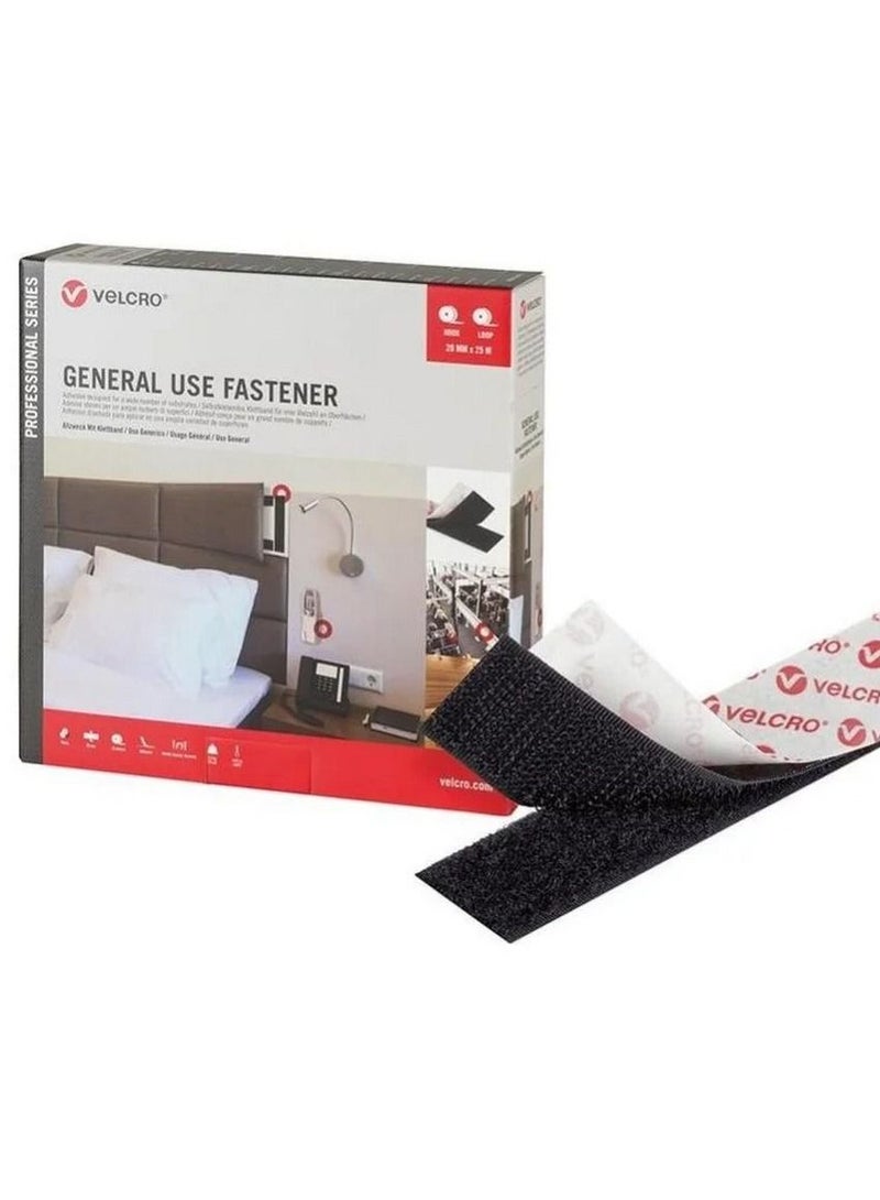 Velcro General Use Fastener 20mm x 5 Meter