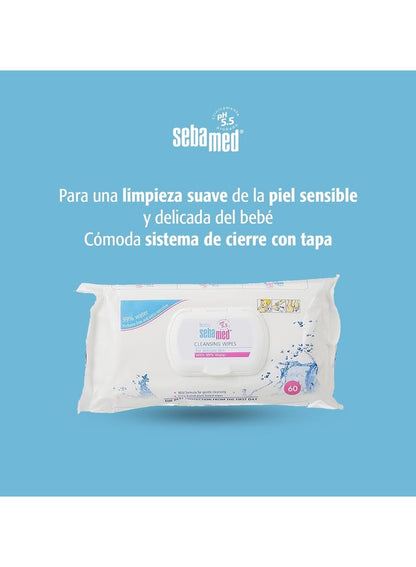 Sebamed Baby Cleansing Wet Wipes - 60 Pieces