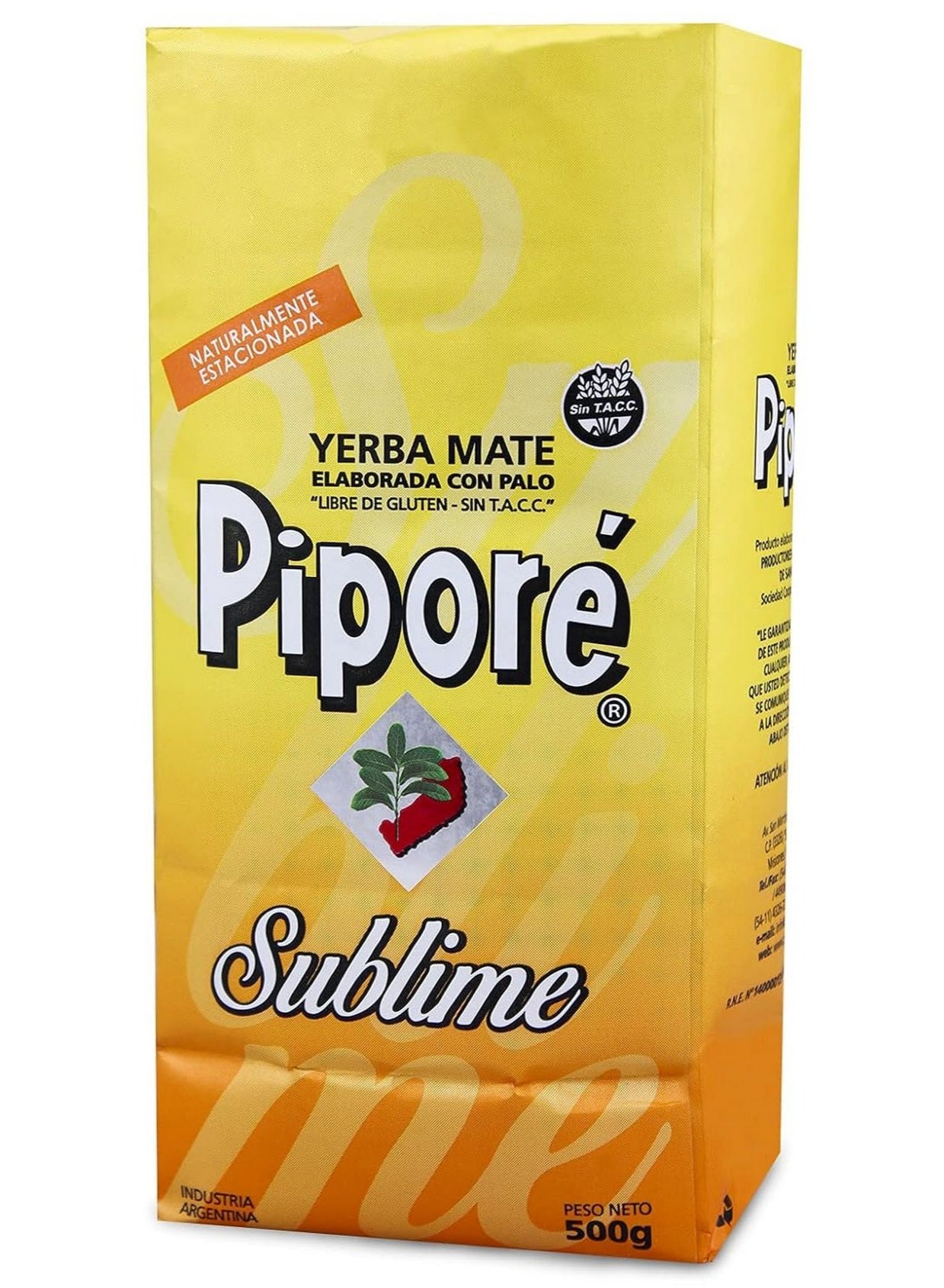 add hot, argentina 500g, brew key, cool dry, gluten free, leaf cut, mate cup, mate ilex, mate tea, pipore sublime, pipore sublime tea, sublime tea, tea tea, tea type, yerba mate