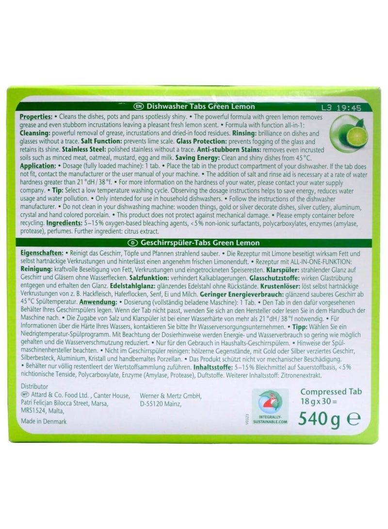 Frosch All-in-1 Dishwashing Tabs 30 Tabs