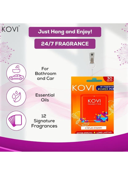 Kovi Power Pod Citrus Dozen 10G Air Freshener